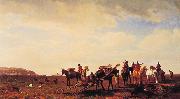Albert Bierstadt Indians Travelling near Fort Laramie oil painting